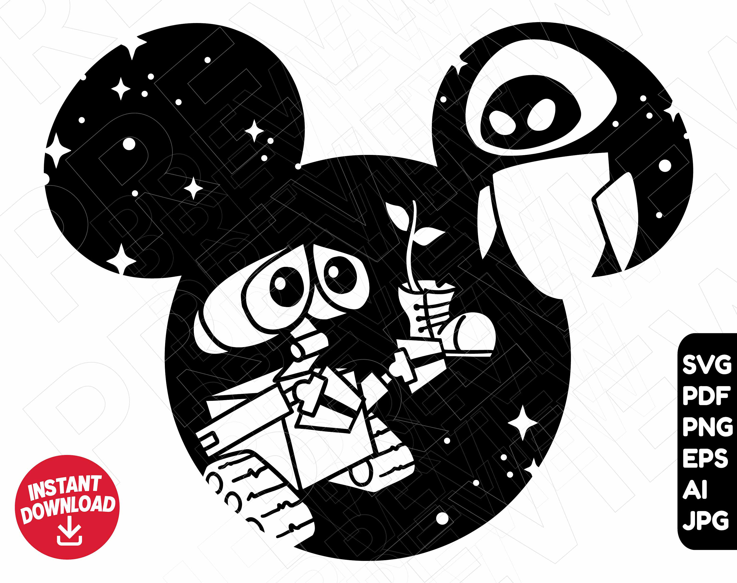 Wall E SVG Eva Png Clipart Walle Disneyland Ears Cut File Etsy Ireland fantasy-pumpkins-noel-s-pumpkin-carving-archive-pinterest-page-2017