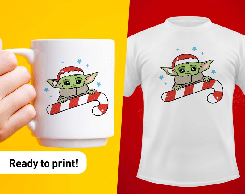 Download Baby Yoda SVG Christmas svg Star Wars the Mandalorian the ...