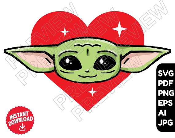 Download Baby Yoda Svg Vector File Star Wars Svg Clipart Svg Png Etsy