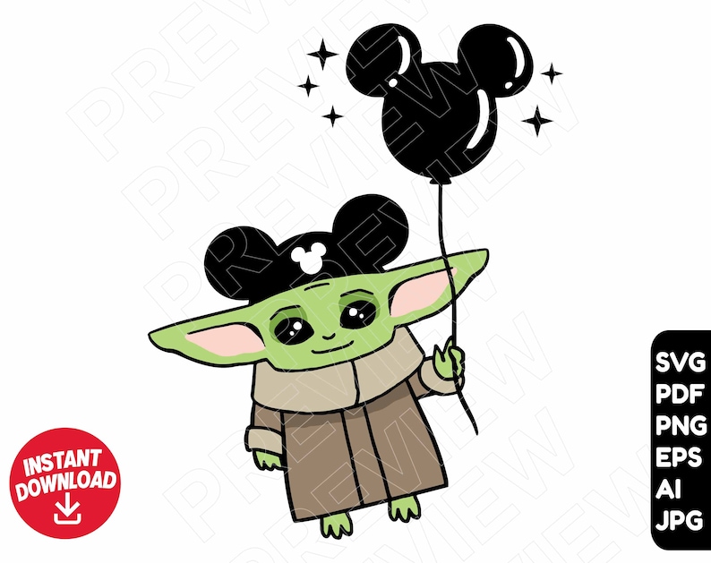 Free Free 177 Baby Yoda Disneyland Svg SVG PNG EPS DXF File