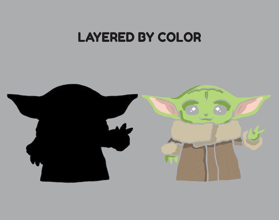 Baby Yoda Svg Clipart Vector File Star Wars The Etsy Baby Yoda Svg Clipart Vector File Star Wars The Etsy