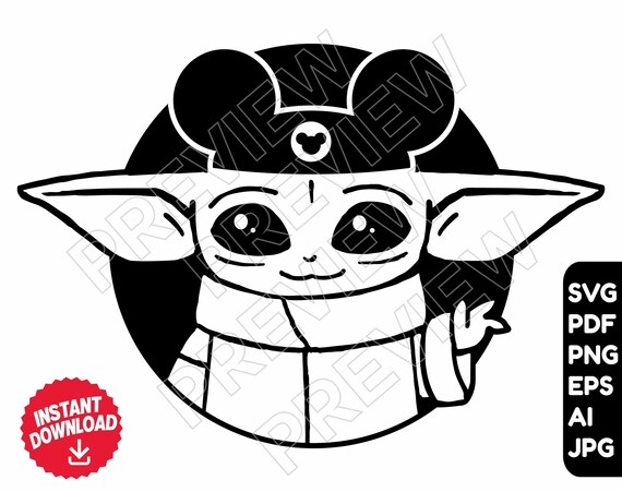 Baby Yoda Disney Ears Svg Vector Cut File Clipart Baby Yoda Etsy Baby Yoda Disney Ears Svg Vector Cut File Clipart Baby Yoda Etsy