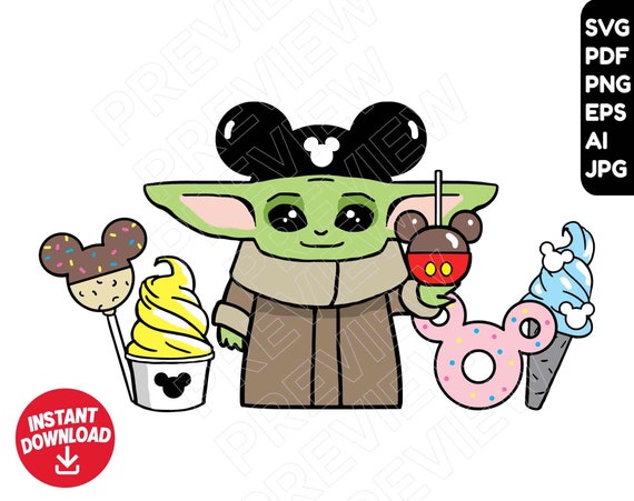 Free Free 270 Baby Yoda Mickey Ears Svg SVG PNG EPS DXF File