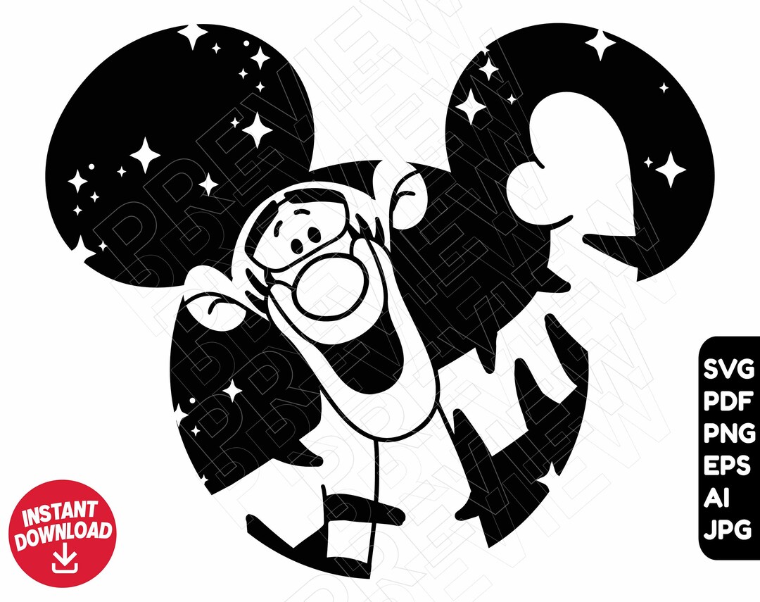 Tigger Ears SVG Png Disneyland Ears Svg Cricut Cut File - Etsy