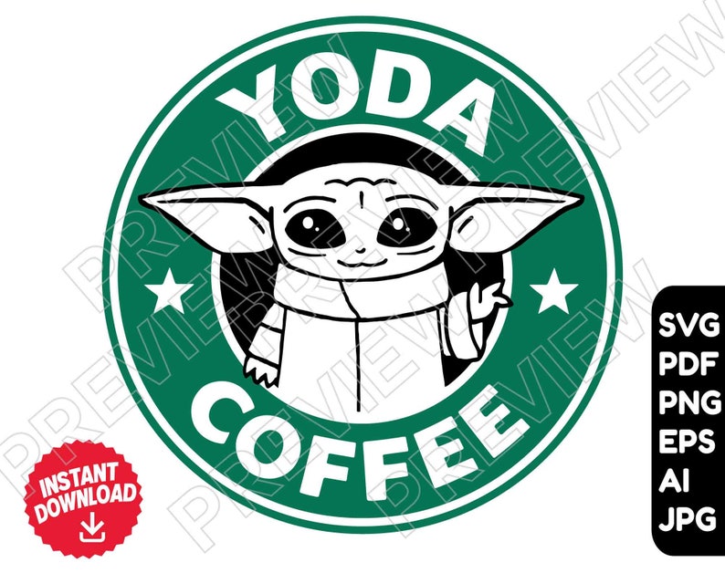 Free Baby Yoda Coffee Svg 410 SVG PNG EPS DXF File