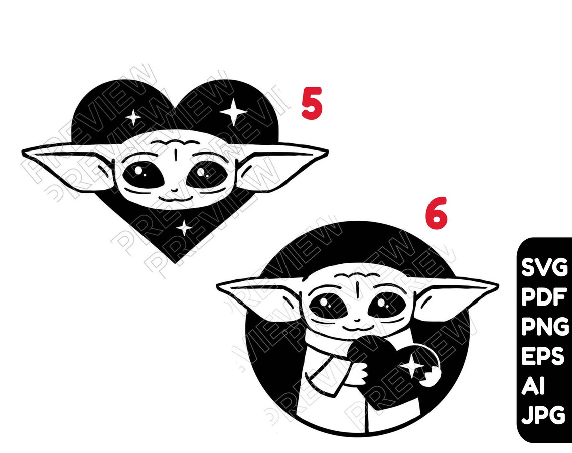 Free Free 216 Baby Yoda Svg Bundle SVG PNG EPS DXF File