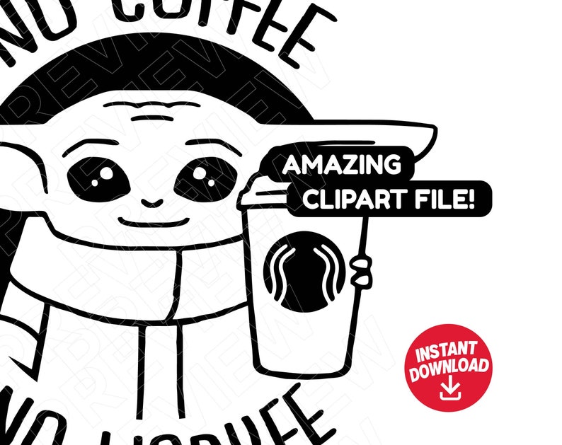 Free Free 299 Baby Yoda Starbucks Svg Free SVG PNG EPS DXF File
