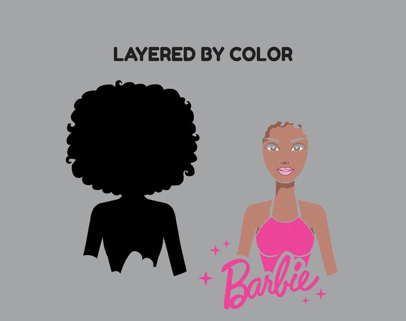 Download Barbie Afro svg cut file clipart Barbie doll svg png | Etsy