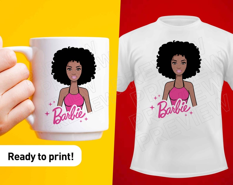 Download Barbie Afro svg cut file clipart Barbie doll svg png | Etsy