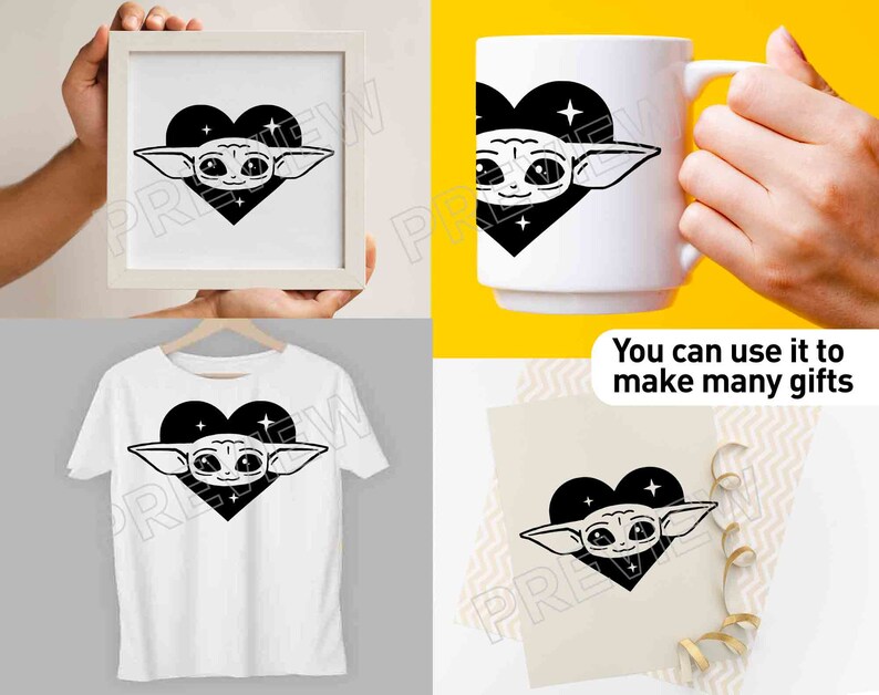 Baby Yoda SVG Vector cut file Star Wars svg Clipart svg | Etsy