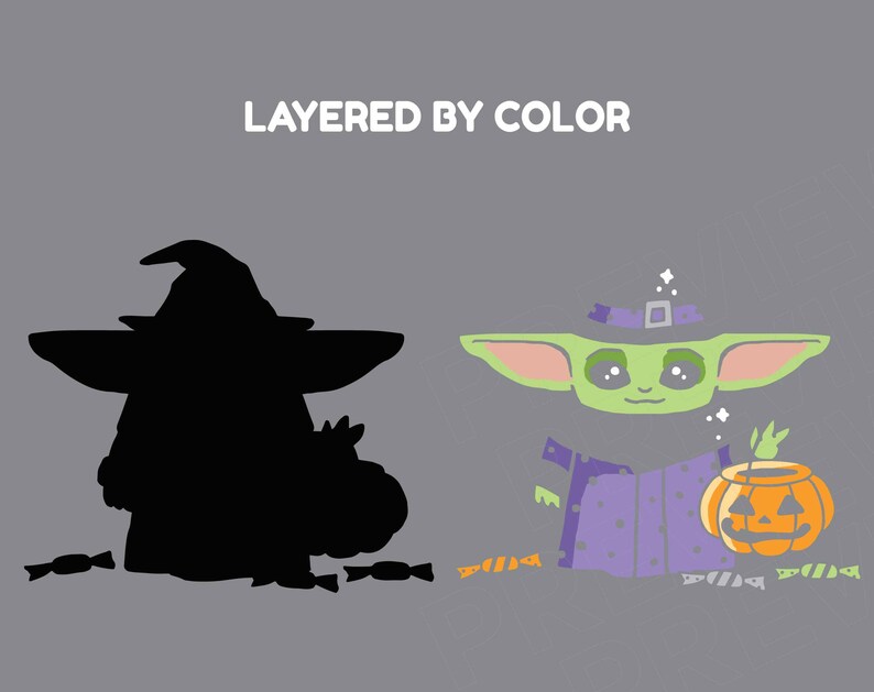 Download Baby Yoda Halloween SVG Disney svg Star Wars The | Etsy
