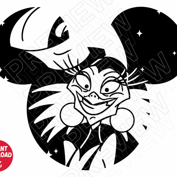 Yzma SVG De keizers nieuwe groove png clipart , disneyland schurken , gesneden bestand contour silhouet