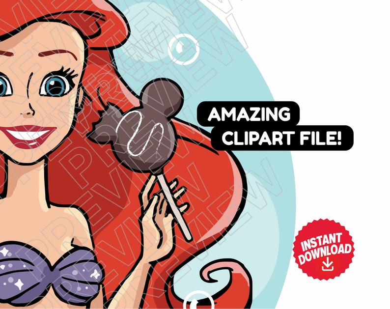 Free Free 125 Ariel Disney Princess Svg SVG PNG EPS DXF File