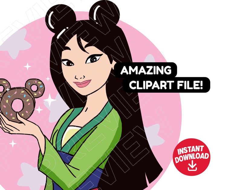 Download Mulan SVG Disney ears Disney Princess vector clipart file ...