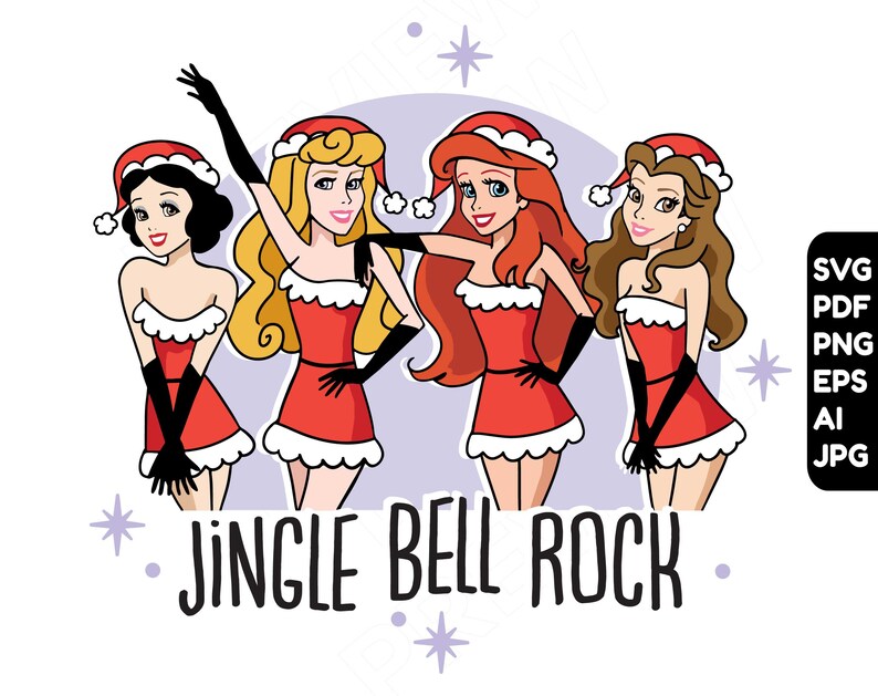 Disney Christmas SVG Mean Girls svg Disney princess svg image 1.