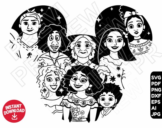 Charm SVG Png Dxf Clipart Family Madrigal Mirabel Bruno - Etsy