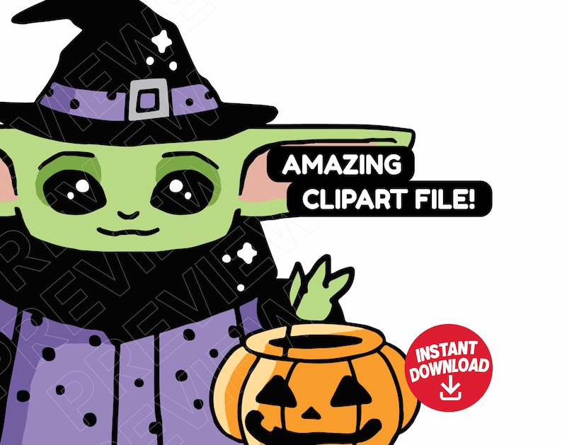Download Baby Yoda Halloween SVG Disney svg Star Wars The | Etsy