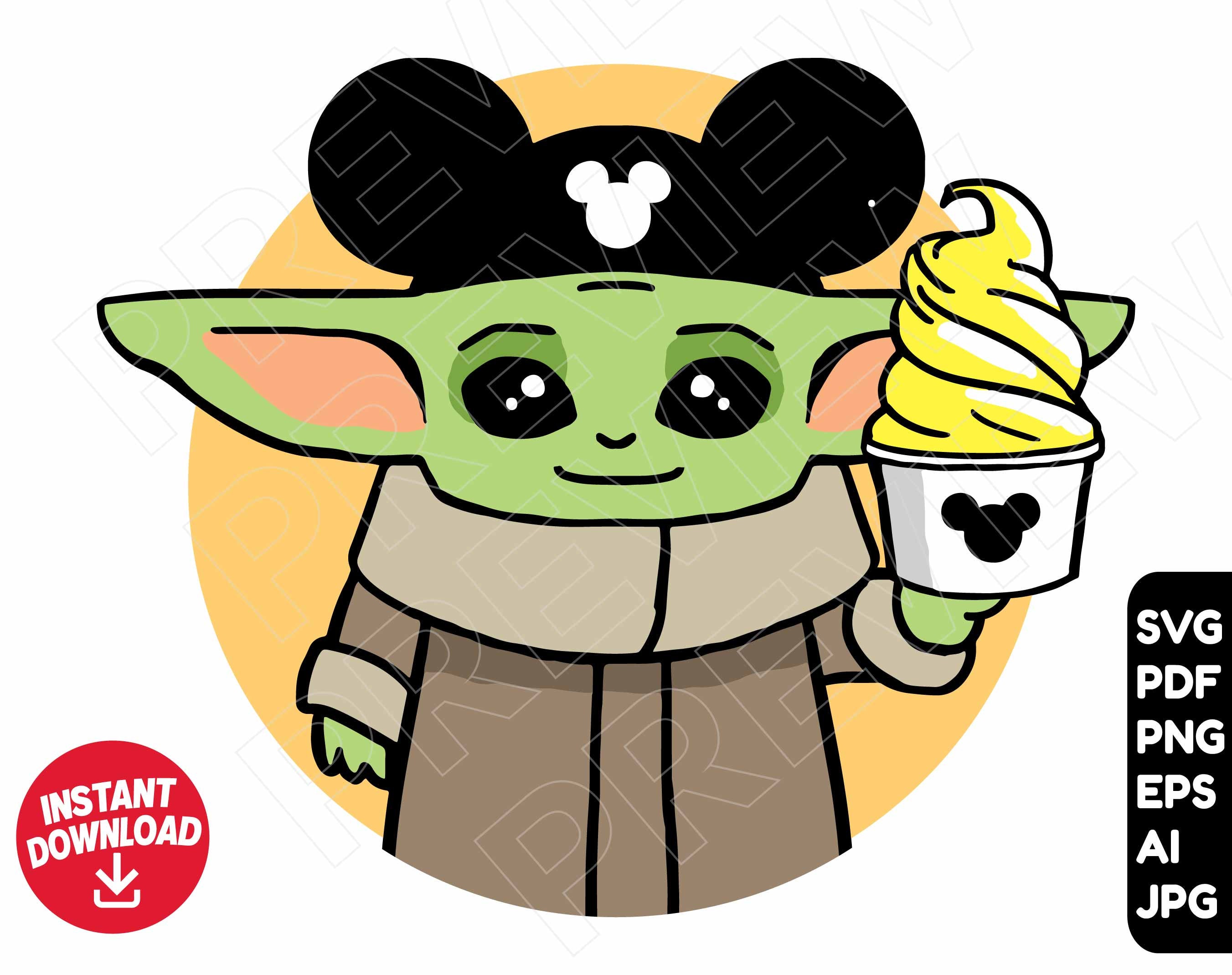Download Baby Yoda SVG Disney Snacks svg Disney ears svg cut file ...