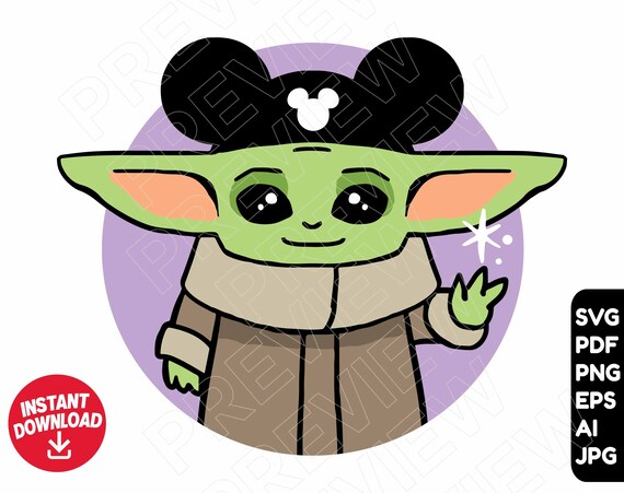 Baby Yoda Svg Disney Ears Cut File Layered By Color Baby Etsy Baby Yoda Svg Disney Ears Cut File Layered By Color Baby Etsy