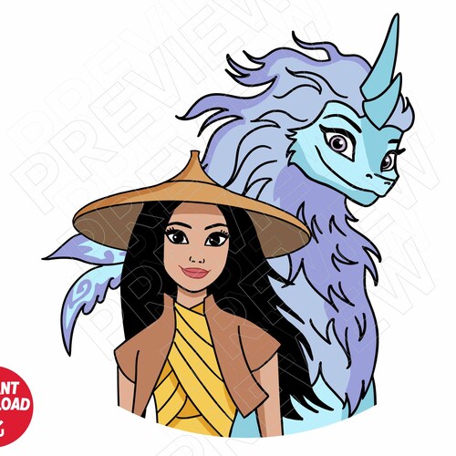 Digital Raya PNG Clipart Raya and the Last Dragon Clipart - Etsy