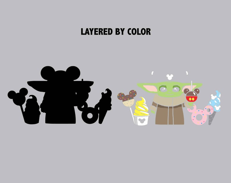Download Baby Yoda SVG Disney ears Disney snacks Disneyland | Etsy
