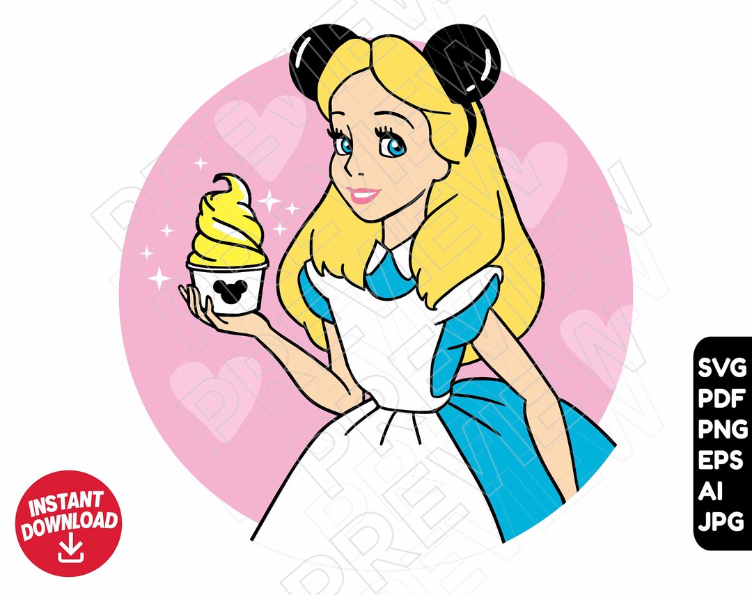 Alice in Wonderland SVG Snacks Png Clipart , Cut File Layered by Color ...