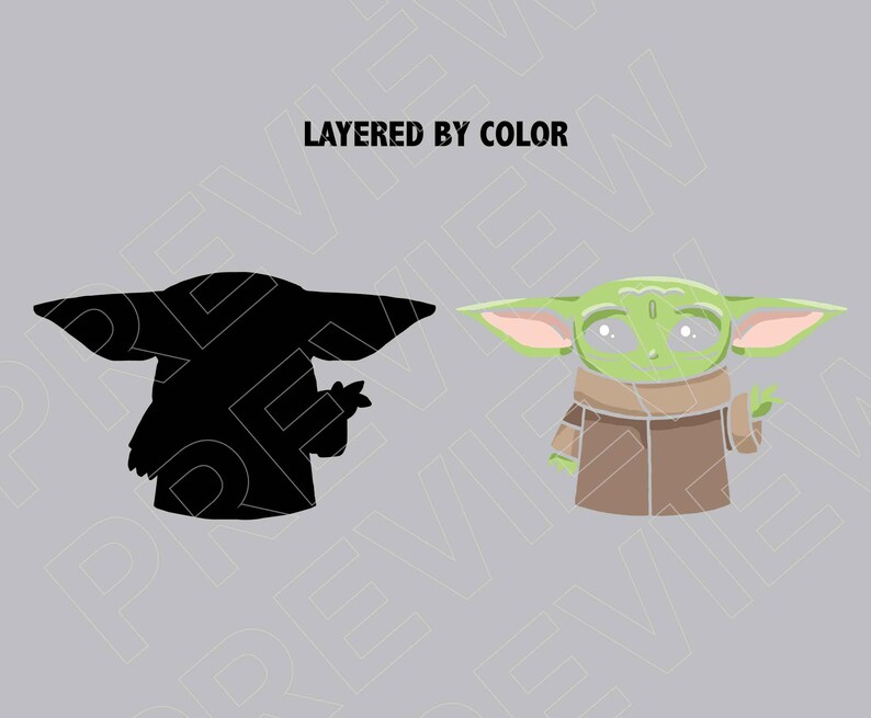 Download Baby Yoda SVG Vector file Star Wars SVG Disney SVG | Etsy