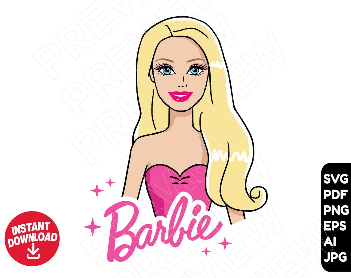 Barbie Clip Art SVG