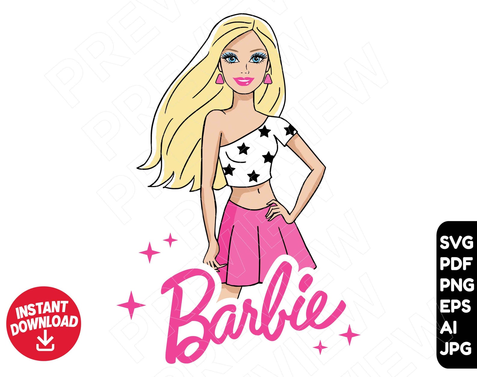 Barbie Svg Cut File Clipart Barbie Doll Svg Png Cricut Etsy Images