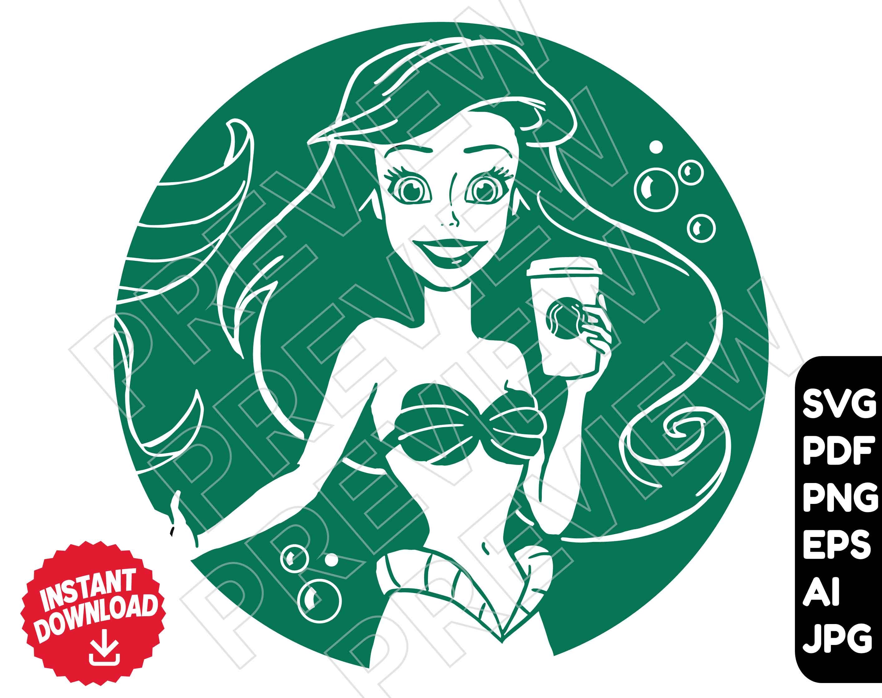 Download The Little Mermaid Svg Png Vector Cut File Disney Princess Etsy