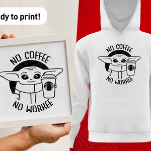 Download Baby Yoda SVG Coffee svg Starbucks svg Star Wars svg | Etsy