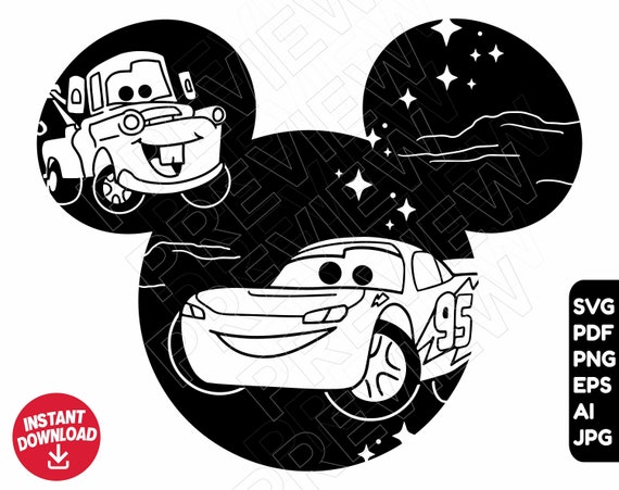 Cars SVG Disneyland Cars Png Clipart Cut File Silhouette Etsy Il 570xN.3263181077 Oogo