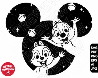 Chip and dale trouble svg chip and dale svg Disney svg Disney Png Dale svg Cricut Cuties Dale Svg Chip svg Quotes File Silhouette
