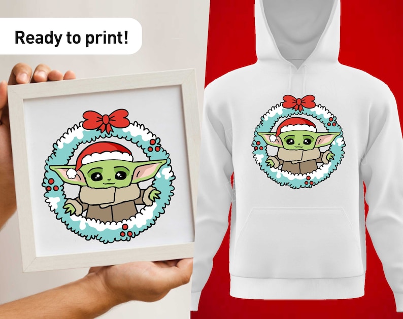 Download Baby Yoda SVG Christmas clipart svg Star Wars The | Etsy