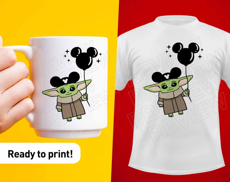 Download Baby Yoda SVG Disney ears cut file clipart Star Wars svg ...