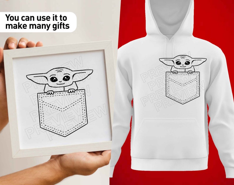 Download Baby yoda SVG clipart vector cut file Star Wars svg The | Etsy