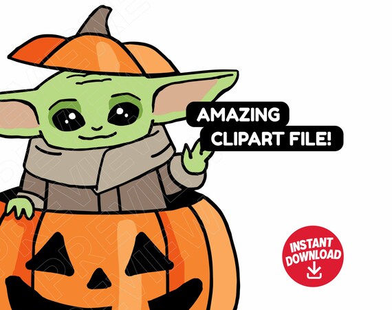 Baby Yoda Svg Halloween Svg Disney Star Wars The Mandalorian Etsy