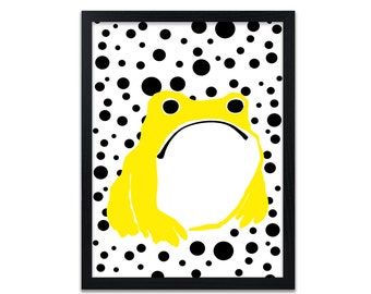 Frog Print - Japanese Modern Art Print  - Giclee Prints