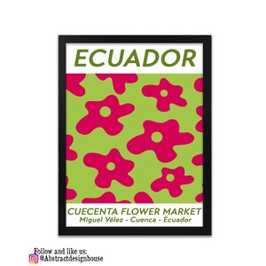 Flower Market Poster Art Print