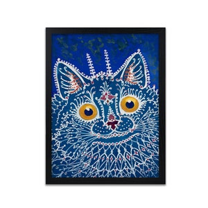 Colourful Cat Print - Modern Art Prints - Cat Poster - Giclee Prints - Frame Not Included