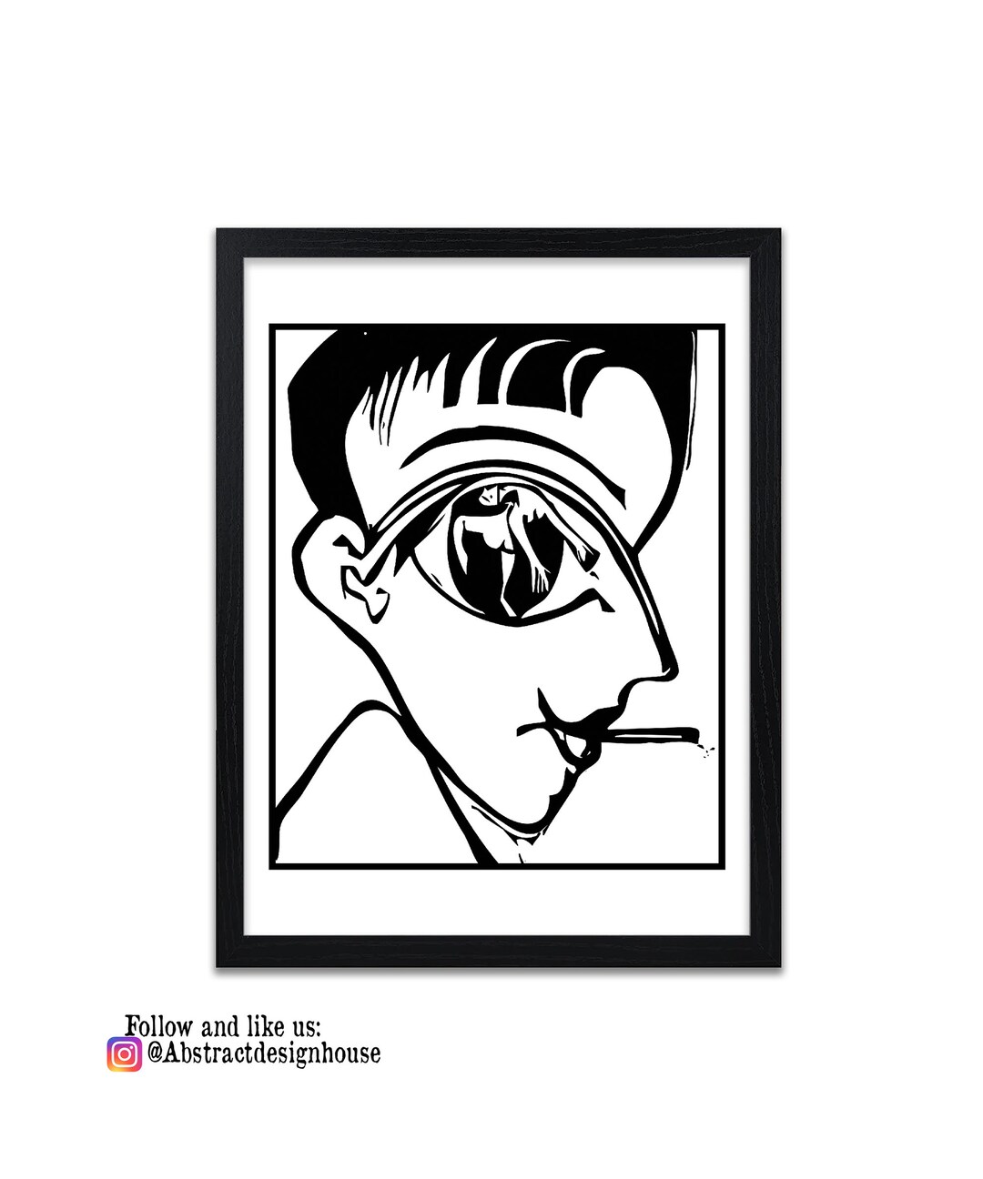 Abstract Prints Male Portrait Art Print Etsy