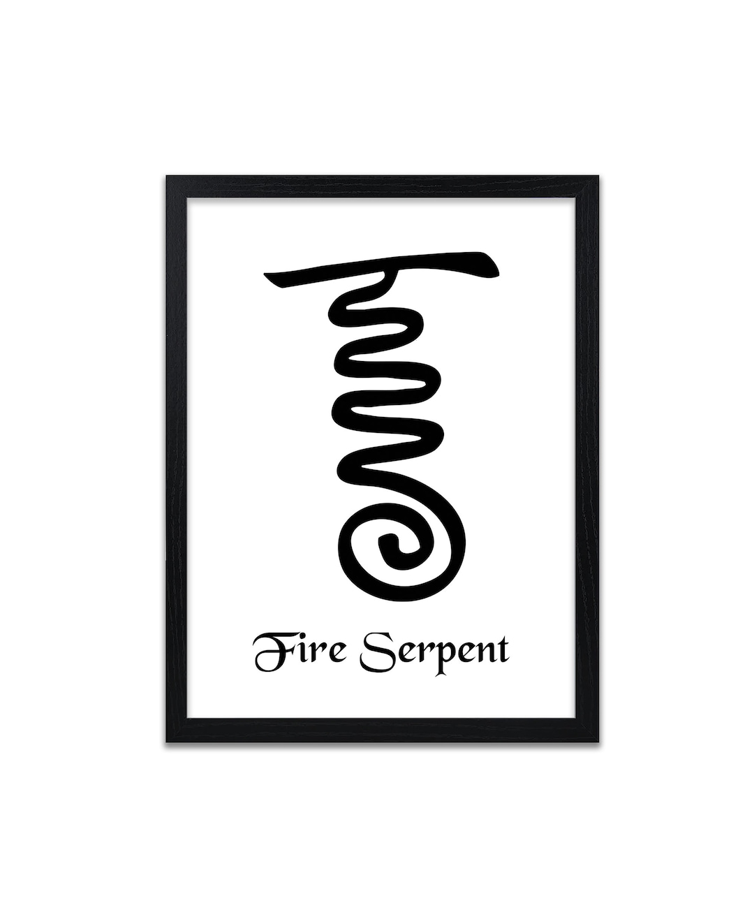 Reiki Prints Fire Serpent Symbol Print Prints for Healing Etsy