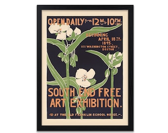 Art Nouveau Poster | Vintage Exhibition Poster | Retro Home Decor Wall Art