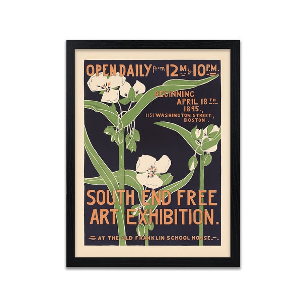 Art Nouveau Poster | Vintage Exhibition Poster | Retro Home Decor Wall Art