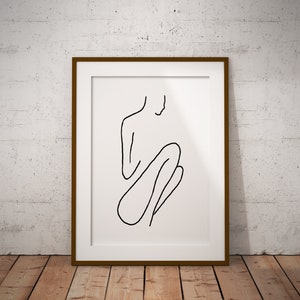 Beautiful Lady Stylish Abstract Art Print