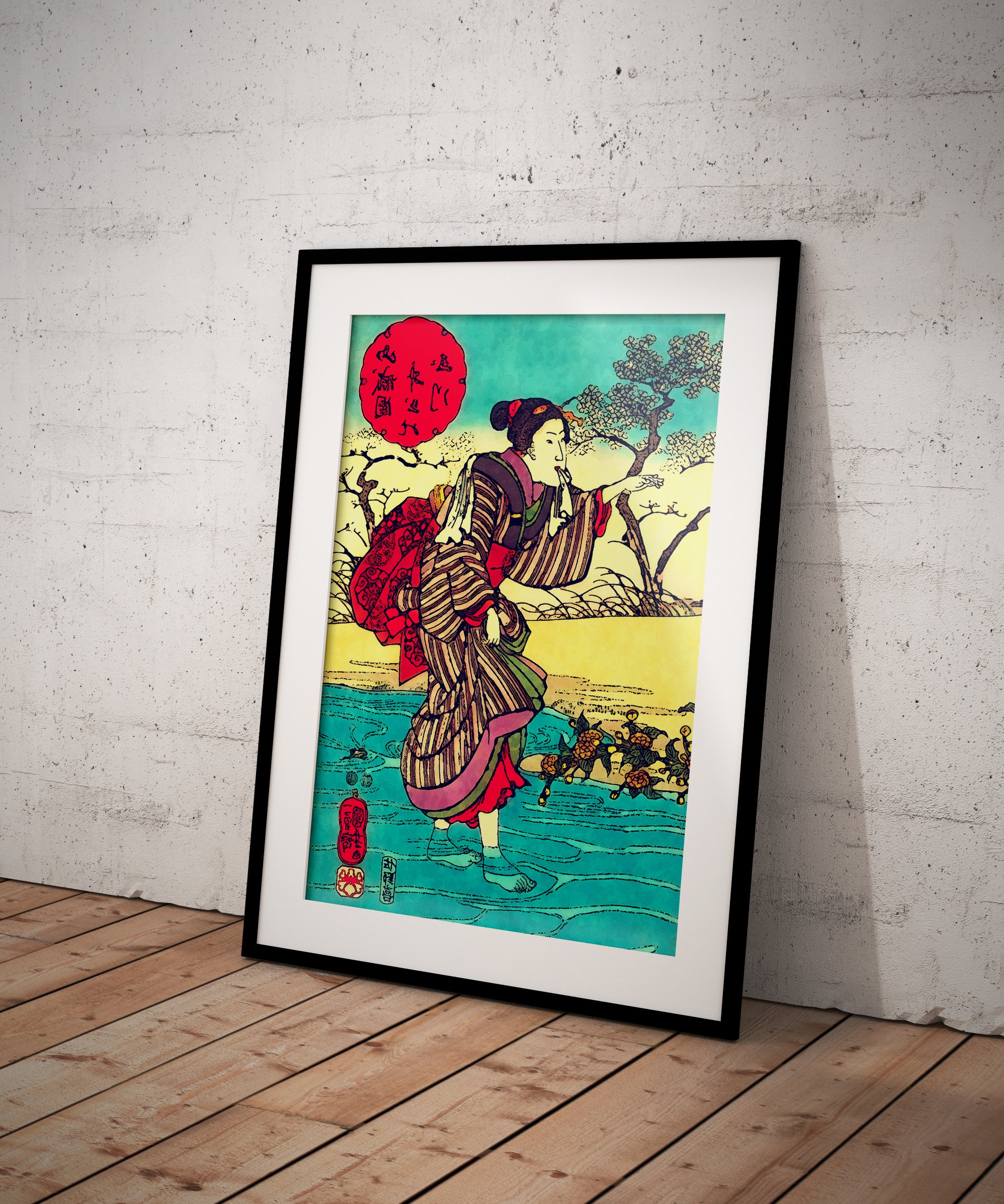 Vintage Japanese Woman Print | Ukiyo-e Art - Etsy