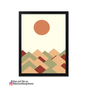 Scandinavian Wall Art | Mountain Landscape Prints | Boho Art Print | Minimalist Wall Art | Nordic Decor | Home Decor | Scandinavian Decor