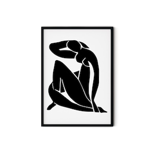 Female Form Abstract Art - Minimalist Art Prints - Abstract Print Poster