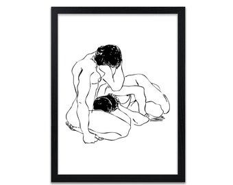 Lesben Kunstdruck - Egon Schiele Prints