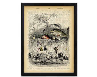 Steampunk Dictionary Art Print | Gothic Vintage Wall Decor